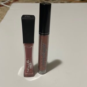 Nyx and L’Oréal lipglosses